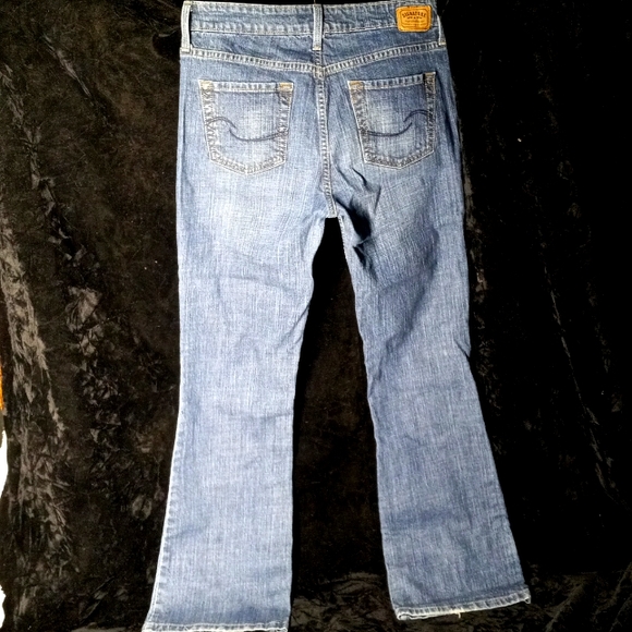 111 Levi Jeans size 10 misses pockets zipper button shipping Denim boot cut - Picture 7 of 14